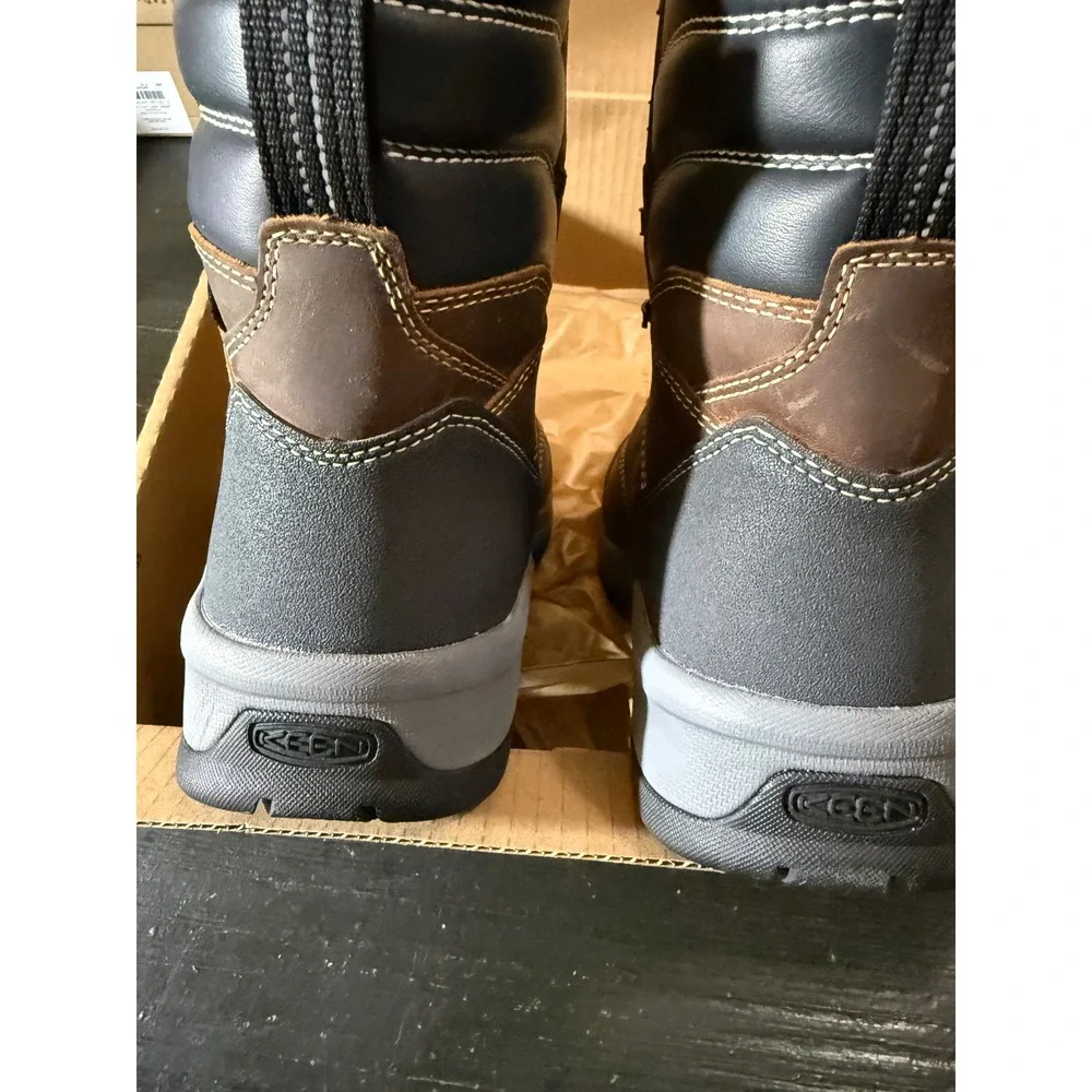 Keen Utility 600G Insulated Waterproof Work Boots‎ Brown Leather Mens 7.5 EE